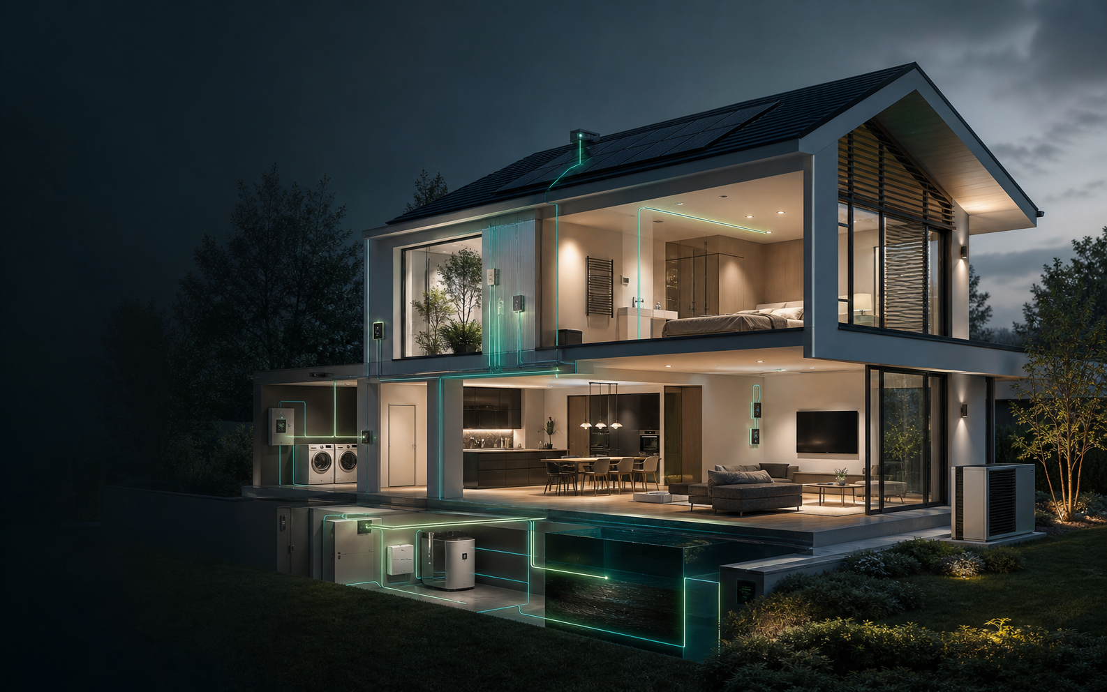 Illustration eines geplanten Hauses